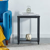 45/105cm Marble Effect 2-Tier End Table Sofa Side Tables Bedside for Living Room