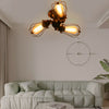 Vintage Ceiling Lights Adjustable Socket Industrial Chandeliers Metal Wire Cage