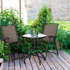 3PCS Patio Bistro Set Outdoor Garden Conversation Furniture 2 Folding Chairs