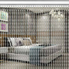 214x90CM Aluminum Door Curtain Metal Chain Fly Insect Blinds Screen Pest Control