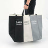 Laundry Basket Hamper Clothes Bin Organiser Folding Light Dark Colour 3 Section