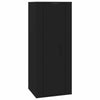 8 Piece TV Cabinet Set Black Engineered Wood M8Y6