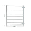 3-12ft Galvanised Metal Field Farm Entrance 7 Bar Equestrian Security Gate Fence