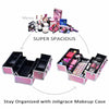 Extra Large Vanity Train Case Beauty Box Make up Jewelry Cosmetic Storage Box