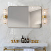 81 x 51cm Bathroom Wall Mirror Rectangular Wall Hanging Mirror Rounded Corner
