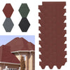 Self Adhesive Roof Felt Tiles Mosaic Asphalt Shingles Set Shed Roofing 18pcs