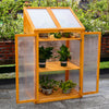 Transparent Wooden Greenhouse Cold Frame Garden Flower Planting Box Growhouse