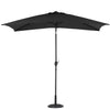 2x3m Rectangle Garden Parasol with Base Set Beach Umbrella Sun Shade Crank Tilt