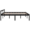 Bed Frame Black Wood Pine 180x200cm 6FT Super King GHB