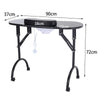 Foldable Manicure Nail Art Desk Salon Beauty Table+Extractor Fan Dust Collector
