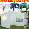 3x3m Gazebo with Side Panels Waterproof Party Event BBQ Tent Marquee Steel Frame