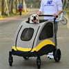 Pet Jogger Stroller Trolley Dog Pushchair Pram Buggy Carrier Puppy House Bed55kg