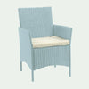 Outdoor Rattan Garden Furniture 3PCS Bistro Set Patio Wicker Table & Chair Set.