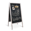 Large Handcrafted Wooden Blackboard Sturdy Standing Pavement Board A Frame Sign