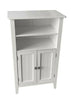 MDF CUPBOARD STORAGE CABINET OFF WHITE FLOOR STANDING WITH SHELVES DOOR BATHROOM