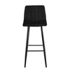 2x Black Chairs Pub Bar Stools Counter Chairs 65cm Seat Dining Room Furniture UK