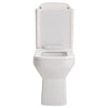 Modern Bathroom Square Toilet Close Coupled WC Soft Close Seat Short Projection