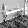 White High Gloss Dressing Table Drawer Computer Desk Office Vanity Console Home