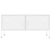 Industrial TV Cabinet Steel White Media Unit Stand Cupboard Console Sideboard