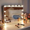 Hollywood Make Up Mirror Bedroom Dressing Table Vanity Mirror with 14 LED Bulbs