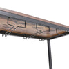 175cm Wine Rack Cabinet & Bookshelf Freestanding Glass Bar Storage Display Shelf