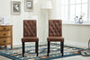 2 x Linded Fabric Dining Chairs, Solid Wooden Legs home & restaurants