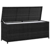 Garden Storage Box Black Poly Rattan Outdoor Furniture Outdoor Storage Boxes