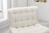 Fabric Accent Chair Footstool Modern Lounge Single Recliner Armchair TV Chair QC