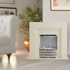 LED Electric Fireplace With Frame Tempered Glass 1000/2000W Single Colour