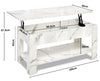 High Gloss Coffee Table With Storage Lift Top Up Wooden Living Room Furniture UK