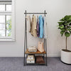 Mondeer Clothes Rail Rack Garment Hanging Coat Display Stand Shoe Storage Shelf
