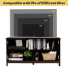 Wooden TV Stand Cabinet 2 Tier Home Furniture Entertainment Unit Storage Shelves