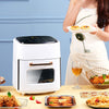 15L Air Fryer Digital Touch 1400W Power Roasted Oven Low Fat Non-Oil Cooking UK