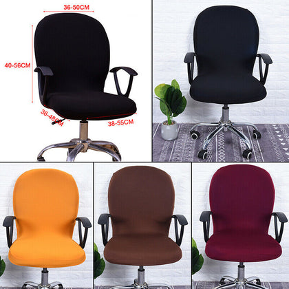 Swivel Computer Chair Cover Stretch Home Office Chair Protector Seat Cover Decor