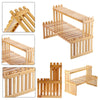 2 Tiers Bamboo Desk Storage Organizer Desktop Display Shelf Rack for Home Office