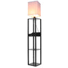 Luxurious Mordern LED 3-Layer Floor Lamp Storage Shelf Reading Light Standing UK