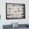 WallMounted Display Cabinet 5 Shelves Models Collections Storage Shelf Rack Unit