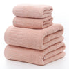 Pack of 4 100% Cotton Bath Sheet Towel Set Face Towel Beach Towel Soft Bath