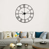 40/60/78cm Roman Numerals Skeleton Wall Clock Big Giant Open Face Round Home