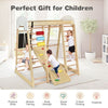 8 in 1 Climbing Toy Set Wooden Climber Playset with Slide Indoor Activity Center