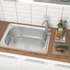 Modern Catering Kitchen Inset Sink Stainless Steel Laundry Topmount Square/Round