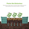 Garden Raised Vegetable Grow Bed Anti-corrosion Metal Flower Planter Box