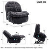Electric Lift Riser Recliner Chair Massage Chair Armchair Sofa w/Phone Holder QZ