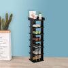 SLIM TALL 7TIER SHOE RACK STAND COMPACT SPACESAVING STORAGE ORGANISER SHELF UNIT