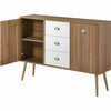 Modern Sideboard Buffet 2 Doors 3 Drawers Storage Cabinet Cupboard for Hallway