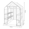 Greenhouse 143x143x195cm PE Garden Plant Grow Green House with Shelves Outdoor