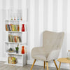 Wooden S-Shaped Bookcase Living Room Modern Display Shelves Storage Unit Divider