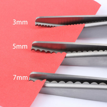 Stainless Steel Dressmaking Scissors Pinking Shears Craft Zig Zag Cut Shears