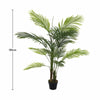 Realistic Faux Palm Tree Topiary Green Potted Home & Office Tropical Plant Decor