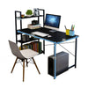 Corner Computer Desk - Home Office PC Laptop Table With Shelves Corner Desk UK